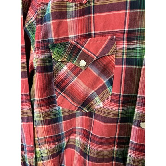 Polo Ralph Lauren Western Flannel Pearl Snap Shirt Men's Medium Multicolor Aztec - Picture 3 of 14